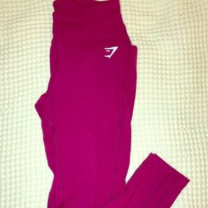 Gymshark Beet Red Leggings (with pocket)